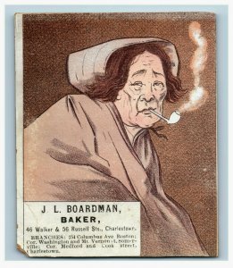 1880's-90's J.L. Boardman Baker People Smoking Cigars Charlestown Lot Of 4 P200