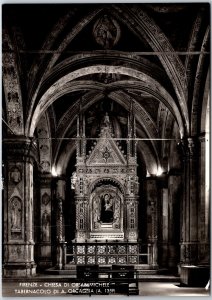 The Tabernacle Of Andrea Orcagna Florence Italy Real Photo RPPC Postcard