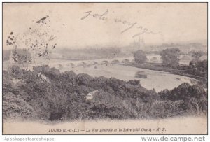 France Tours La vue generale et la Loire 1914