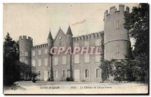 Old Postcard Cote D & # 39Azur Le Chateau de Carquiranne