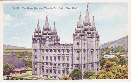 Utah Salt Lake City The Great Mormon Temple