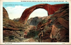 Vtg Rainbow Natural Bridge Utah UT 1920s Postcard