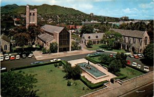 Cathedral Church of St Andrew Honolulu Hawaii King Kamehameha IV Queen postcard