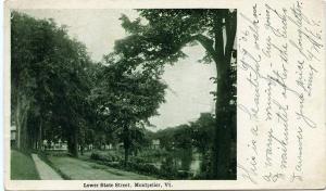 Lower State Street - Montpelier, Vermont - pm 1906