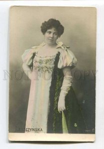 3057767 LESZCZYNSKA Polish Opera Star Vintage PHOTO Tinted