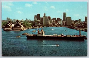 Ship~NYC~Australia~SS Austral Envoy Containership~Sydney Opera House~1950s PC