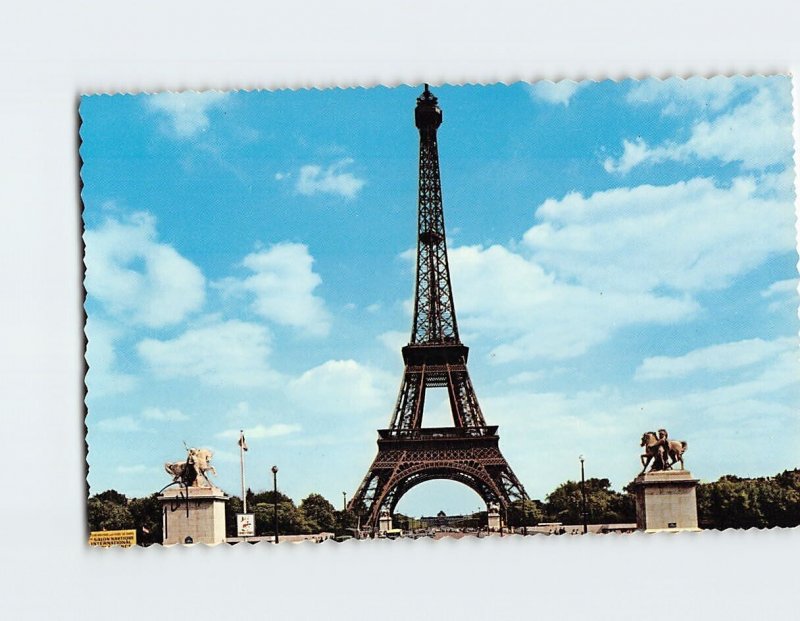 Postcard La tour Eiffel et le pont d' léna, Paris, France
