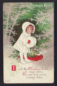 A Christmas Belle Ellen Clapsaddle Post Card  5269
