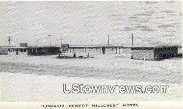 Duncan's Newest Hillcrest Motel - Oklahoma