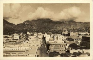 Honolulu HI From Alhoa Tower c1940 Real Photo Postcard