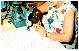 Dutchmaid , Woman Stitching on Single Needle Machie