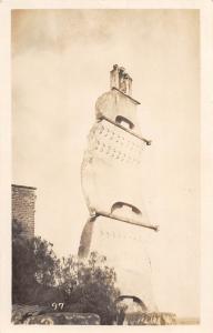 D76/ Guadelupe Mexico City Real Photo RPPC Postcard c1910 Stone Sails Monument