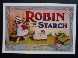 Swansea Mumbles Railway Advert Card ROBIN THE NEW STARCH c1970s Postcards