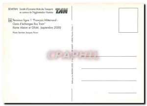 Postcard Modern SEMITAN terminus line Franois Mitterrand foreign exchange sta...