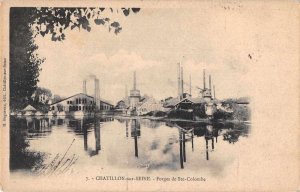 Chatillon sur Seine France Forges Ste Colombe Vintage Postcard JF685890
