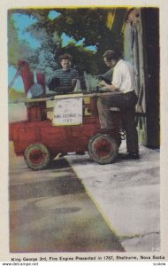 SHELBURNE, Nova Scotia, Canada, 1900-1910's; King George 3rd, Fire Engine Pre...