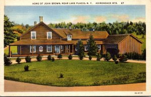 New York Adirondacks Home Of John Brown Near Lake Placid Curteich