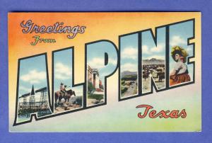 Greetings From Alpine, Texas/TX Postcard,Multi-View,Nr Mint!