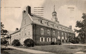 Vtg New Brunswick NJ Gymnasium Rutgers University 1950 Albertype Postcard