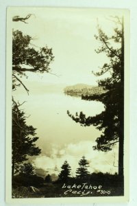 1910-20's RPPC Nice Shore Side Scene, Lake Tahoe, CA Real Photo Postcard P51