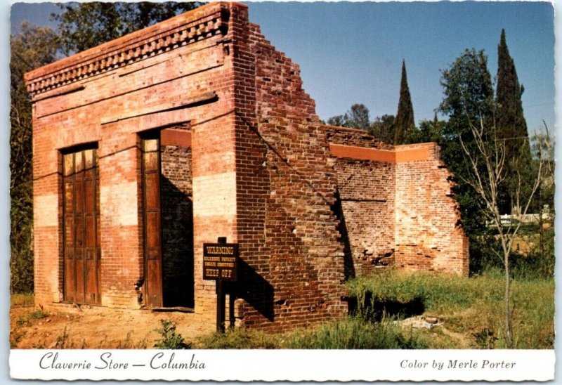 Postcard - Claverie Store, Columbia State Park - Columbia, California