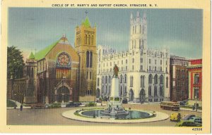 Circle of St. Mary's and Baptist Church Syracuse New York