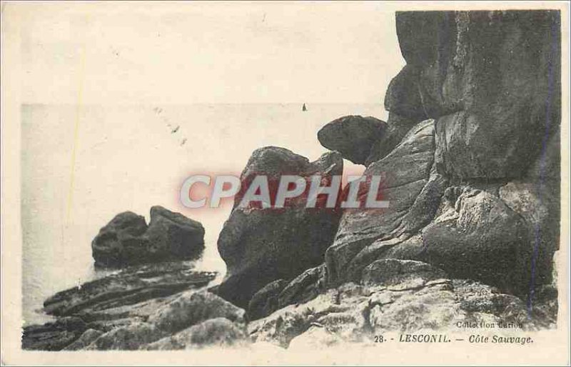 Postcard Old Besconil Cote Sauvage