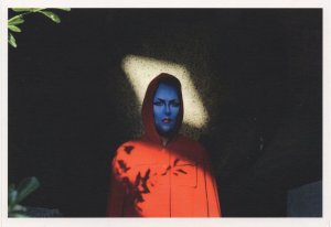 Rhys Glowing Welsh Luminous Coat Demon Lady Fashion Postcard