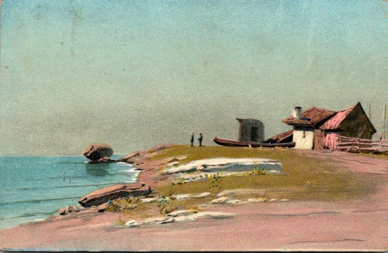 Tucks O'Er Hill and Dale Shore Scene 1909