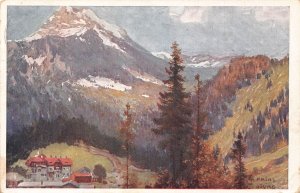 C040 Austria, Goesing mit dem Oetscher vintage postcard