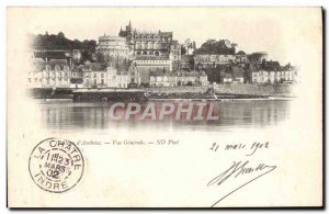 Old Postcard Chateau d & # 39Amboise Vue Generale