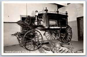 K19/ Tombstone Arizona RPPC Postcard c1950s First Hearse Cline 82