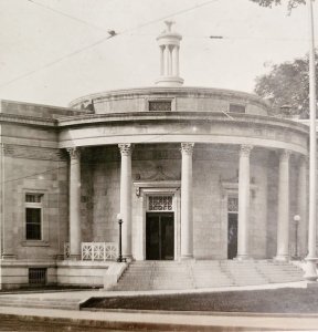 RPPC Post Office Waterville Maine 1900s Limestone Building Photo Antique PCBG6A