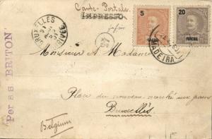 portugal, MADEIRA, Funchal, Partial View (1901) Stamps