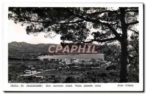 Postcard Modern lbiza San Antonio Abad Vista panoramic mountain mica