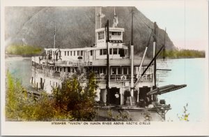 Steamer 'Yukon' Boat Ship Yukon River YT Gowen Sutton RPPC Postcard E88