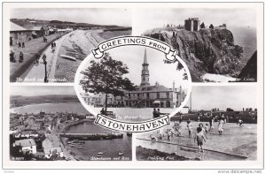 RP: STONEHAVEN , Aberdeenshire, Scotland , PU-1961: 5-View postcard