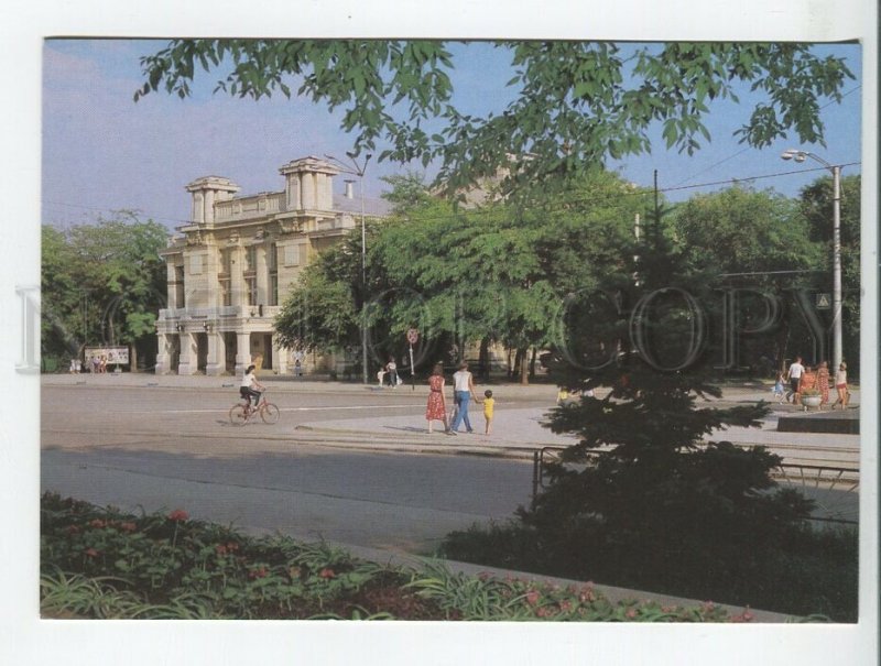 456458 USSR 1989 year  Evpatoria Pushkin Theater postcard