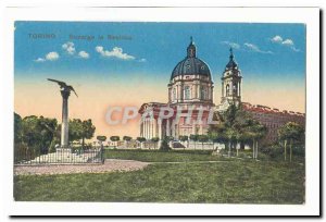 Italy Torino Turin Old Postcard Superga the Baislica