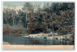 c1910 Old Rafting Hole near the Inn, Canadensis, Pennsylvania PA Postcard