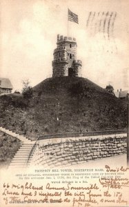 Massachusetts Somerville Prospect Hill Tower 1906 Rotograph