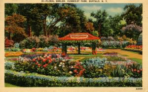 NY - Buffalo. Humboldt Park, Floral Emblem