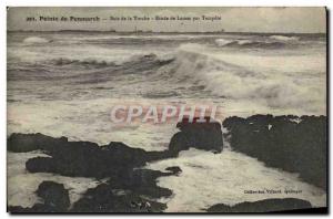 Old Postcard Pointe De Penmarch Torch Bay Blades study by storm