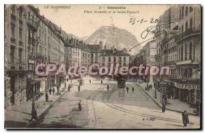 Old Postcard Grenoble Musee Grenoble and Le Saint Eynard