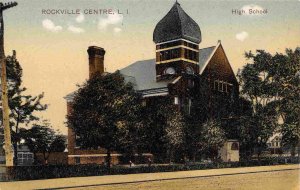 High School Rockville Centre Long Island New York 1909 postcard