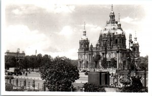 Der Dom Berlin Cathedral WW2 Era Germany Real Photo Postcard