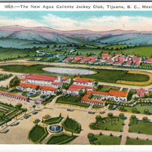 c1920s Tijuana, Mexico Agua Caliente Jockey Club Horse Race Track Buildings A346