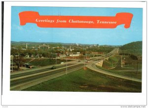 CHATTANOOGA, Tennessee; Greetings, The Picture Window of the South, Skyline...