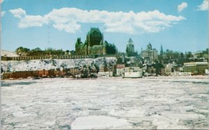 Winter Ferry between Quebec City and Levis c1961 Postcard F89