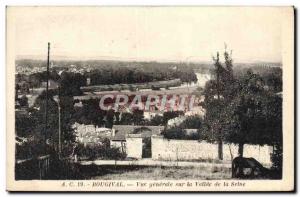 Old Postcard Bougival Vue Generale On The Valley Of The Seine